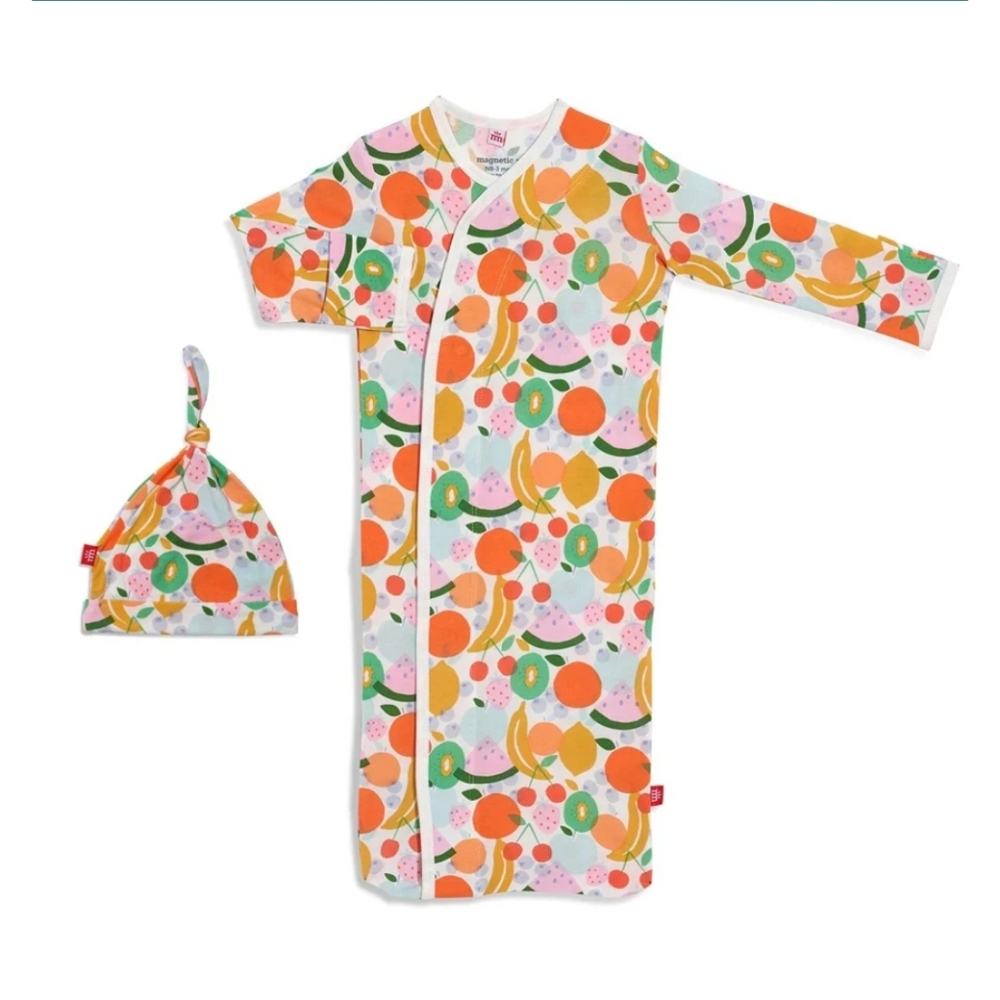 Modal Magnetic Gown & Hat Newborn to 3 Months